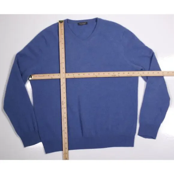 Saks Fifth Avenue Mens 100% Cashmere V-Neck Sweater Large